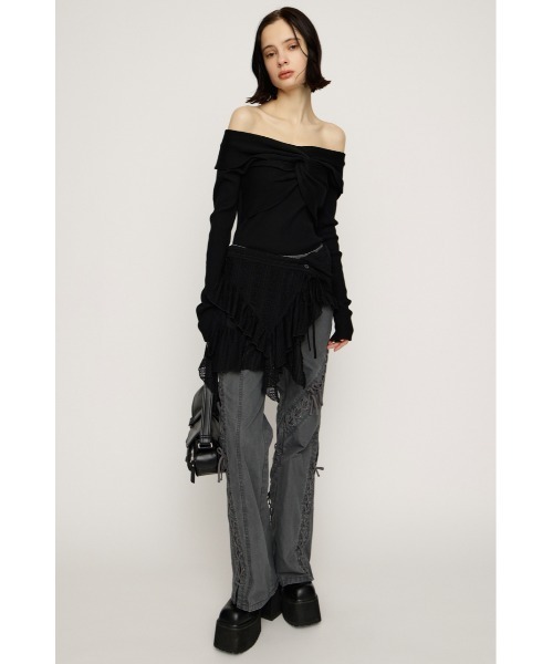 SLY（スライ） スカート WRAP LACE SKIRT BELT ラップ レーススカート