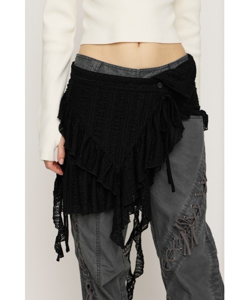 SLY（スライ） スカート WRAP LACE SKIRT BELT ラップ レーススカート