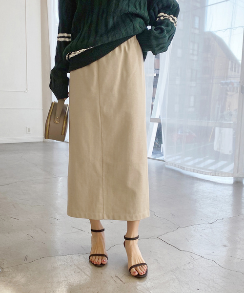 「IENA」 タイトスカート 36 ベージュ レディース_画像7