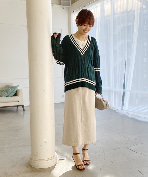 「IENA」 タイトスカート 36 ベージュ レディース_画像9