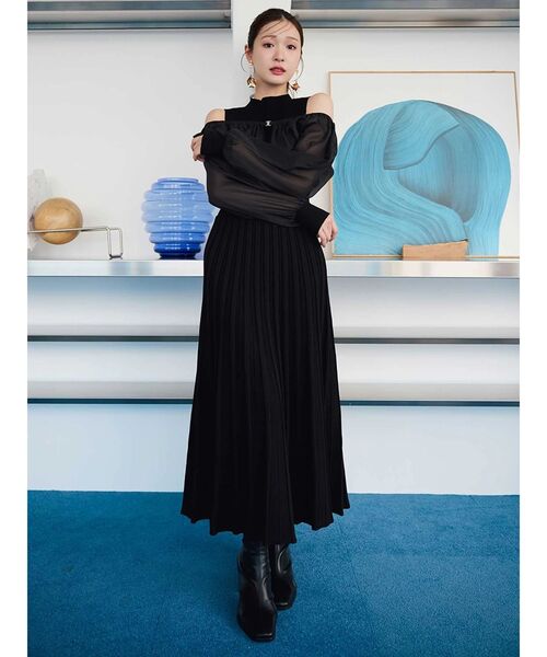 MERCURYDUO（マーキュリーデュオ） ワンピース 異素材ドッキング