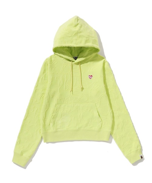 パーカー NEON CAMO JACQUARD PULLOVER HOODIE レディースの画像