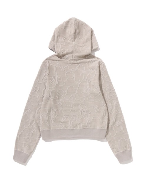 パーカー NEON CAMO JACQUARD PULLOVER HOODIE レディースの画像