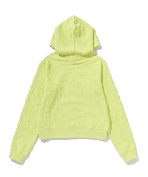 パーカー NEON CAMO JACQUARD PULLOVER HOODIE レディースの画像