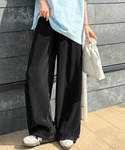 ワイドパンツ パンツ 無地から目を惹くニュアン...の詳細画像2