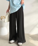 ワイドパンツ パンツ 無地から目を惹くニュアン...の詳細画像3