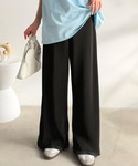ワイドパンツ パンツ 無地から目を惹くニュアン...の詳細画像5