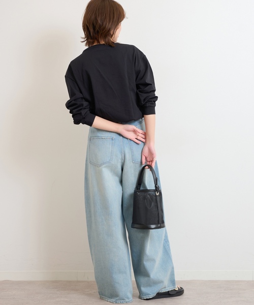 「JOURNAL STANDARD relume」 長袖カットソー FREE ブラック レディース_画像4