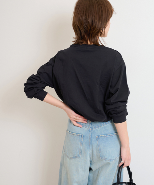「JOURNAL STANDARD relume」 長袖カットソー FREE ブラック レディース_画像8