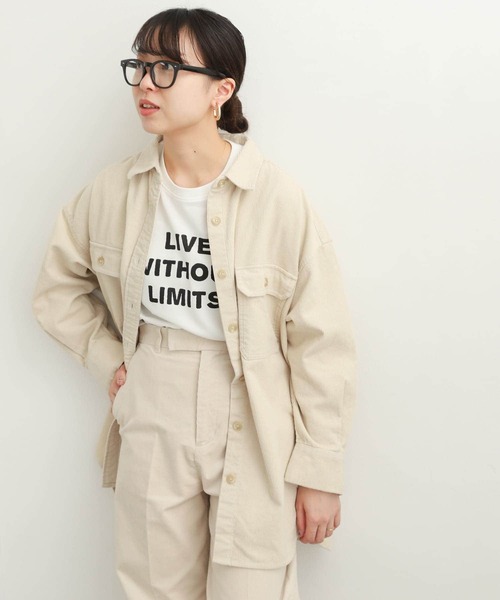 「URBAN RESEARCH DOORS」 長袖チュニック MEDIUM ブルー レディース_画像2