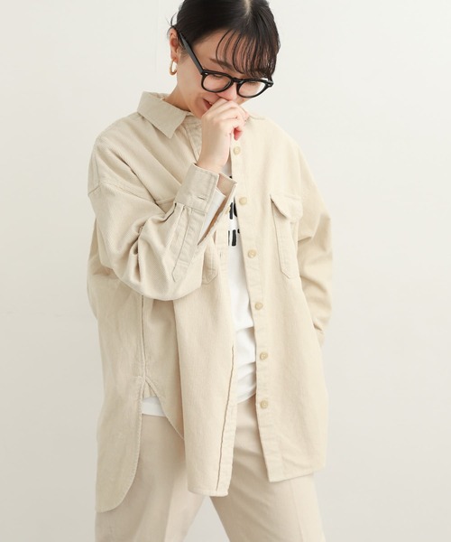 「URBAN RESEARCH DOORS」 長袖チュニック MEDIUM ブルー レディース_画像3