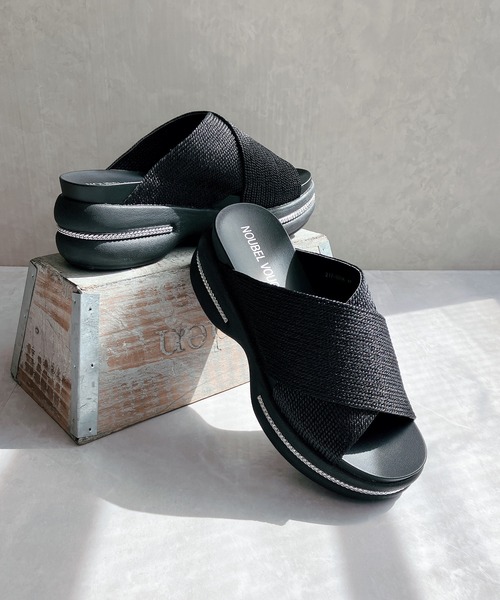 NEOUS サンダル•ミュール　35 新品•未使用 Noubel Voug Relax（ヌーベルヴォーグリラックス） サンダル ミュール