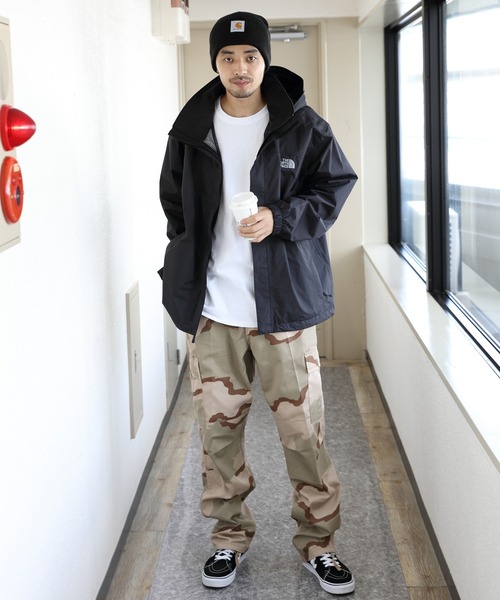 「THE NORTH FACE」 ナイロンブルゾン SMALL ブラック×ホワイト メンズの画像