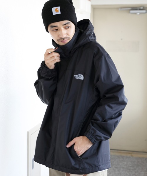 「THE NORTH FACE」 ナイロンブルゾン SMALL ブラック×ホワイト メンズの画像