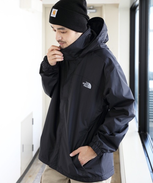 「THE NORTH FACE」 ナイロンブルゾン SMALL ブラック×ホワイト メンズの画像