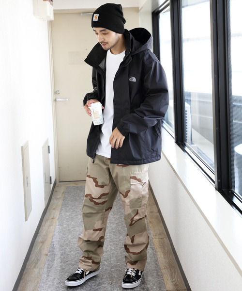 「THE NORTH FACE」 ナイロンブルゾン SMALL ブラック×ホワイト メンズの画像