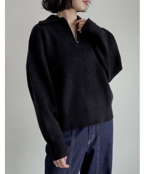 「Re:EDIT」 長袖ニット MEDIUM グレー レディース_画像3