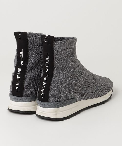 「PHILIPPE MODEL」 ショートブーツ 35 グレー レディース_画像2