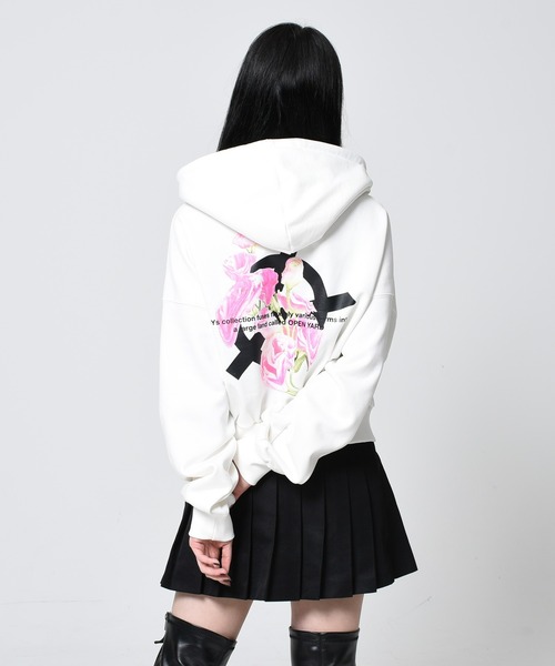 「OY」 ジップアップパーカー FREE グレー レディース_画像8