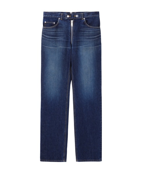 ジーンズ WASHED DENIM ZIPPED PANTS メンズの画像