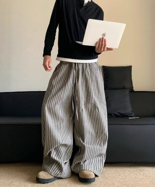 「link lot」 イージーパンツ M ブラック メンズ_画像5