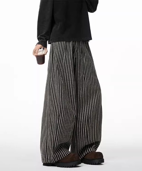 「link lot」 イージーパンツ M ブラック メンズ_画像6