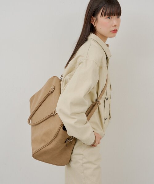 WHIMSIC（ウィムジック） ボストンバッグ 「UNISEX」ヴィーガンレザー