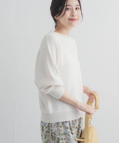 ARTS&amp;SCIENCE 近年 リネン ドルマンスリーブニット カットソー セール】リネン混スラブドルマンニット（ニット/セーター）｜URBAN