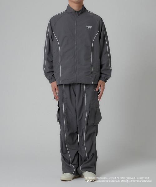 「Reebok」 カーゴパンツ MEDIUM チャコールグレー メンズ