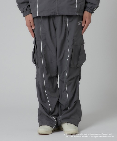 「Reebok」 カーゴパンツ MEDIUM チャコールグレー メンズ