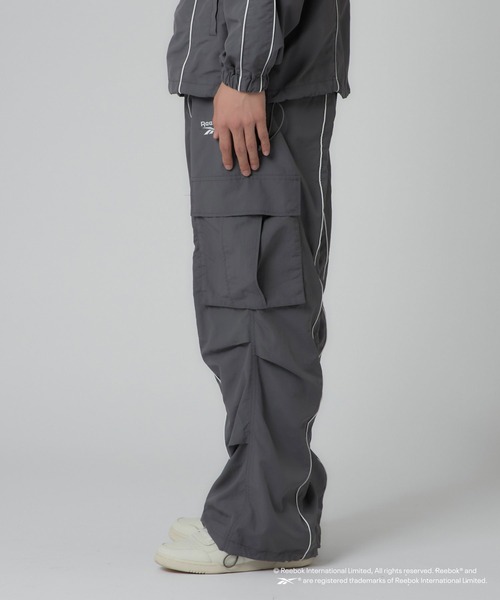 「Reebok」 カーゴパンツ MEDIUM チャコールグレー メンズ