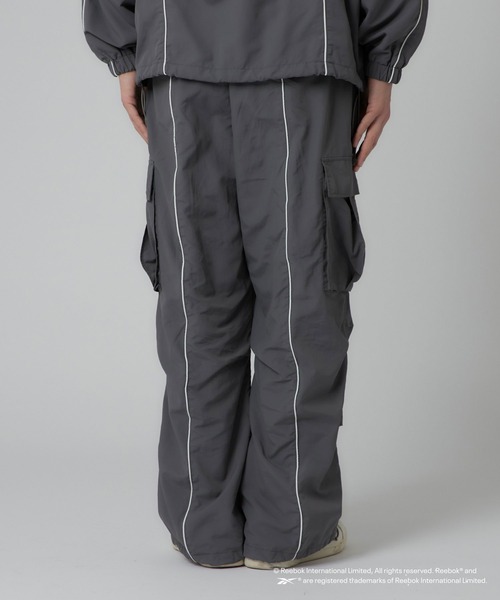 「Reebok」 カーゴパンツ MEDIUM チャコールグレー メンズ