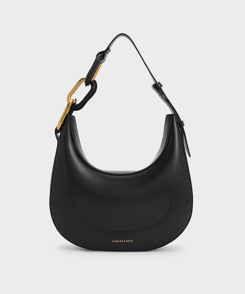 「CHARLES \u0026 KEITH」 トートバッグ M チョコ レディースの画像