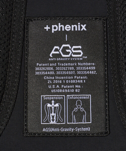 デイバック リュック +phenix/プラスフェニックス 別注 AGS 無重力 2WAYバックパック/ビジネスリュック メンズ レディースの画像