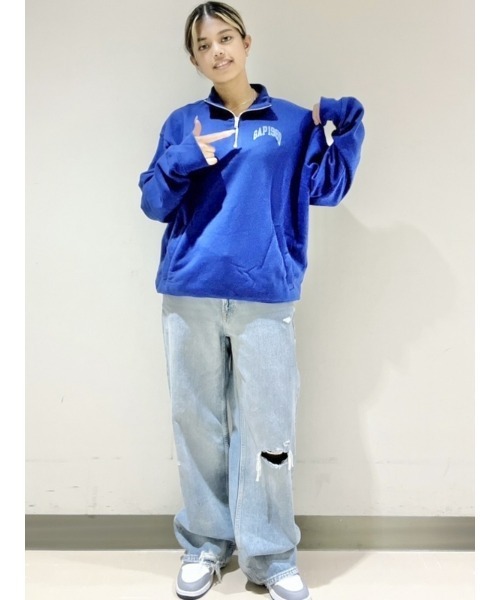 「GAP」 スウェットカットソー X-SMALL オレンジ系その他 メンズ_画像9