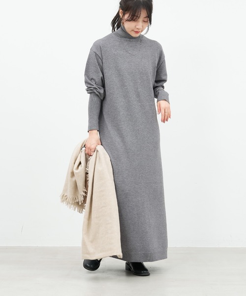 「MICA&DEAL」 ニットワンピース FREE ベージュ レディース_画像2
