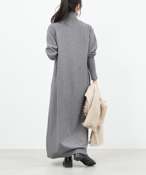 「MICA&DEAL」 ニットワンピース FREE ベージュ レディース_画像5