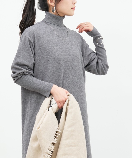 「MICA&DEAL」 ニットワンピース FREE ベージュ レディース_画像7