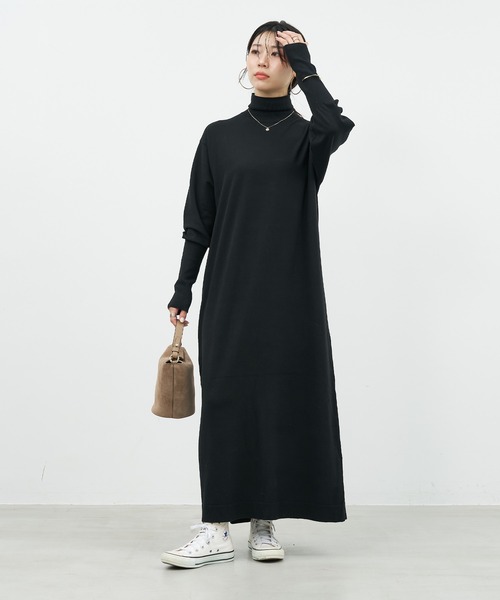 「MICA&DEAL」 ニットワンピース FREE ベージュ レディース_画像8