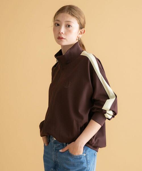 「URBAN RESEARCH Sonny Label」 ジャージブルゾン MEDIUM ネイビー レディース_画像3