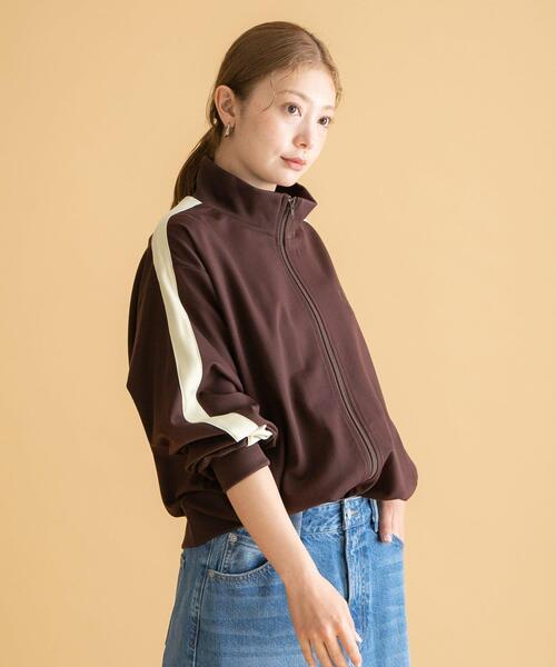 「URBAN RESEARCH Sonny Label」 ジャージブルゾン MEDIUM ネイビー レディース_画像5