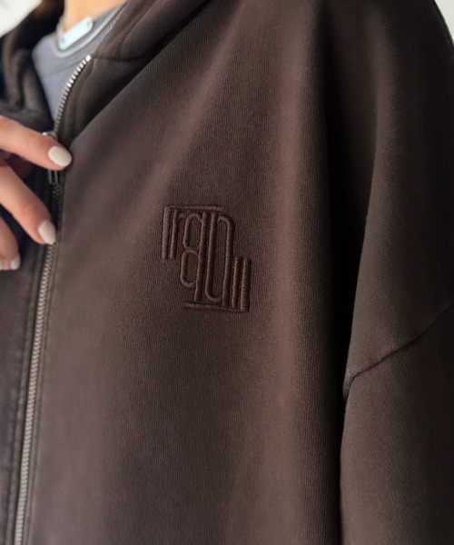 Java ジップアップパーカー MEDIUM チャコール レディース : ZOZOTOWN