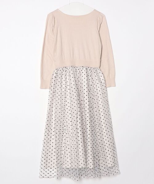 「PROPORTION BODY DRESSING」 ドッキングワンピース MEDIUM ベージュ レディースの画像