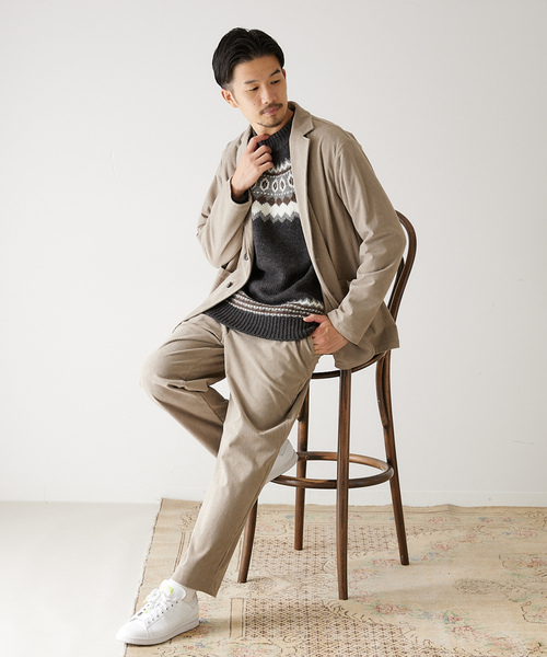 「417 EDIFICE」 セットアップ LARGE ブラウン メンズ_画像9
