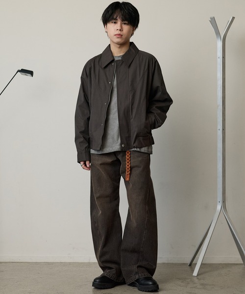 「WYM LIDNM」 ブルゾン L チャコールグレー メンズ_画像5