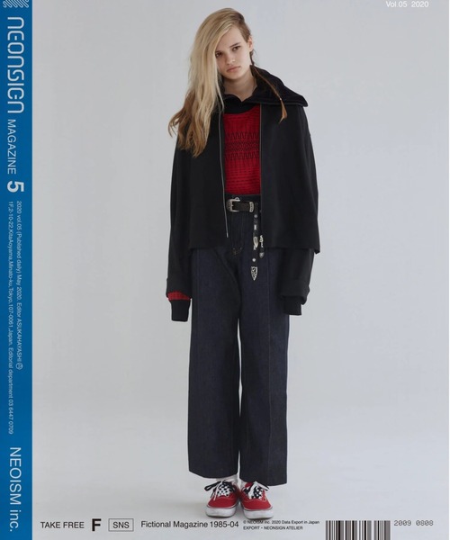 「NEONSIGN」 デニムパンツ 48 ネイビー メンズ_画像2