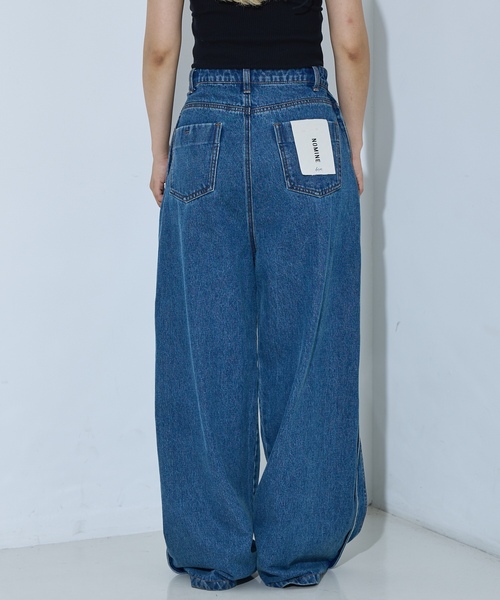 「NOMINE」 デニムパンツ M チャコールグレー レディース_画像5