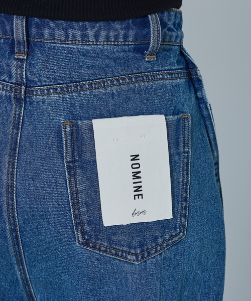 「NOMINE」 デニムパンツ M チャコールグレー レディース_画像6