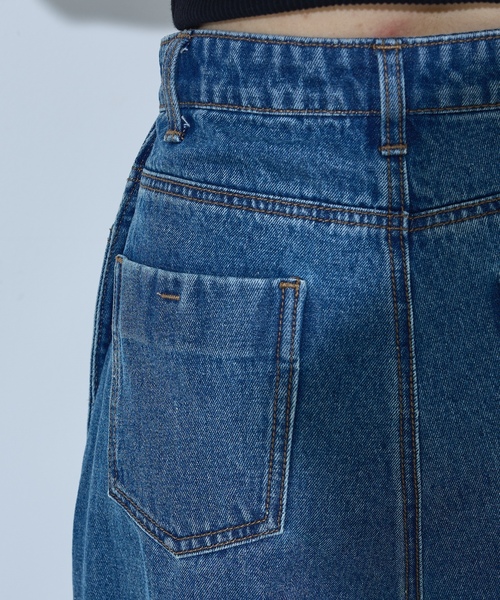「NOMINE」 デニムパンツ M チャコールグレー レディース_画像7
