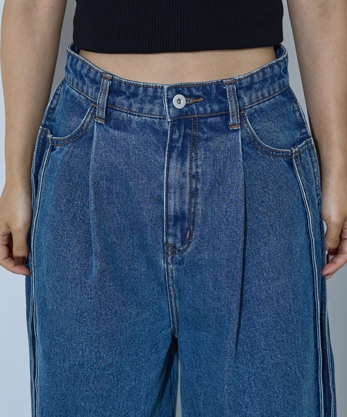 「NOMINE」 デニムパンツ M チャコールグレー レディース_画像8